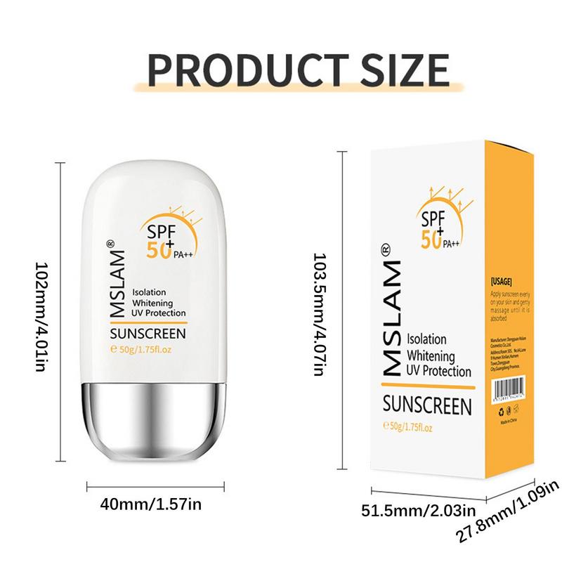 Oil-Free SPF 50 Moisturizing Sunscreen